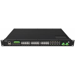 Управляемый L2 коммутатор 16×100/1000 SFP + 8×1000 SFP/TX + 4×1G/2.5G SFP, −40…+80°С  – ТА