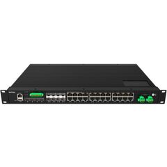 Управляемый L2 коммутатор 16TX PoE + 8×SFP/TX + 4×2.5G SFP, 2×48 VDC  – ТА