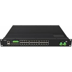 Управляемый L2 коммутатор 24×100/1000TX + 4×1G/2.5G/10G SFP, −40…+80°С  – ТА