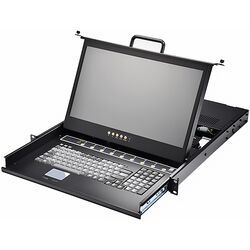 Консоли управления (монитор/клавиатура/тачпад) с KVM