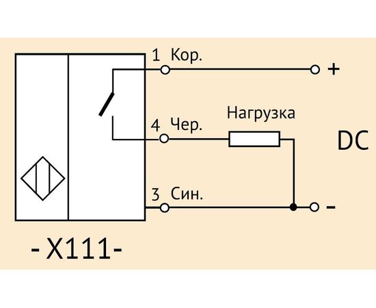 Индуктивный датчик M12×41 (Sn=6 мм), PNP "НО", 24 VDC, выносной разъем M12, Монтажное исполнение: неутапливаемое, Функция выхода: НО, Электрическое исполнение: PNP, Модификация: увеличенное Sn, Электрическое подключение: разъем M12 на кабеле, фото 5  – ТА