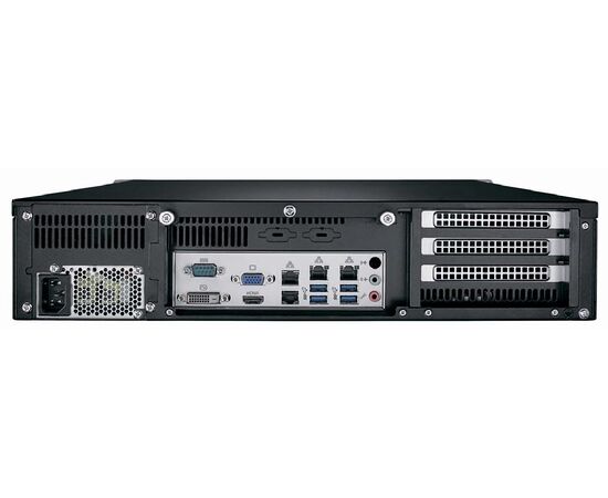 Корпус промышленного сервера 2U 19" для материнских плат ATX и Riser Card, 4 hot-swap отсека, БП 500 Вт, Цвет: черный, Комплектный блок питания: 500 Вт, фото 7  – ТА