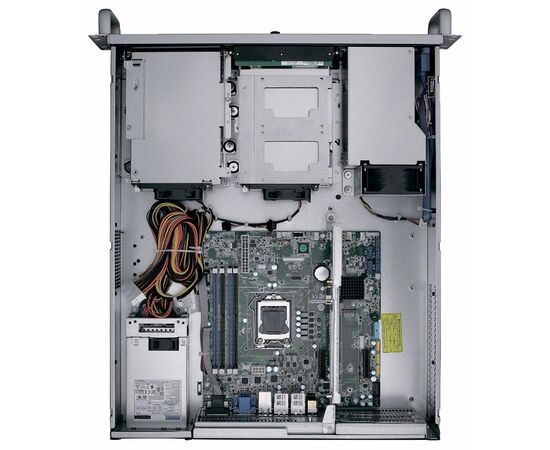 Корпус промышленного сервера 2U 19" для материнских плат ATX и Riser Card, 4 hot-swap отсека, БП 500 Вт, Цвет: черный, Комплектный блок питания: 500 Вт, фото 8  – ТА