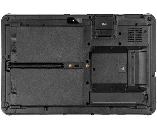 Защищенный 11.6" планшет Getac F110 G7: ЦП Core i7-1355U, 16GB ОЗУ / 512GB SSD, WiFi + BT, Win11, Установленный CPU: i7-1355U, RAM/SSD: 16GB/512GB, Экран: FullHD+TS, Модули связи: WiFi+BT, Доп. интерфейсы: −, Модификация: −, Батареи: 2×30.6 Wh, фото 5  – ТА