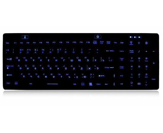 Силиконовая клавиатура 110 клав. с подсветкой, настольная, USB, IP68, фото 3  – ТА