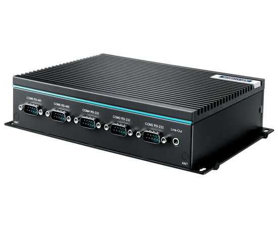 Безвентиляторный промышленный компьютер с Celeron J3455E, 4GB / 64GB, 2×LAN, 6×COM, 4×USB, HDMI + VGA, Win10 IoT, фото 4  – ТА