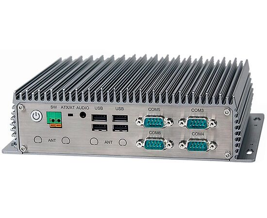 Встраиваемый промышленный компьютер с Celeron J6412, 3×LAN, 10×USB, 6×COM, HDMI+DP, −30…+70°C, фото 4  – ТА