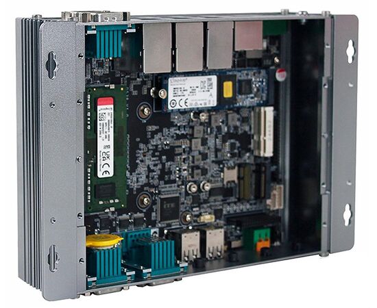 Встраиваемый промышленный компьютер с Celeron J6412, 3×LAN, 10×USB, 6×COM, HDMI+DP, −30…+70°C, фото 6  – ТА