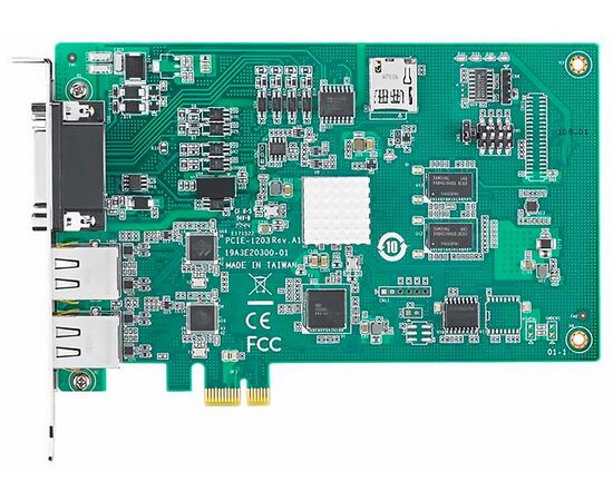 PCIE-1203-10: контроллер перемещений EtherCAT Master, 2 порта: I/O + Motion (10 осей), расширенный Motion, шина PCIe.x1, Число осей управления: 10, Интерфейс: PCIe x1, Модификация: расширенные функции Motion, фото 3  – ТА