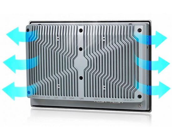 Промышленный панельный компьютер 10.1" с Celeron J6412, 4×USB, 2×RS-232/422/485, 3×2.5GbE LAN и мультисенсорным экраном, Диагональ экрана: 10.1", Соотношение сторон: 16:10, Сенсорный экран: ёмкостный мультисенсорный, Установленный CPU: Celeron J6412, Материал передней рамки: алюминий анодир., фото 7  – ТА