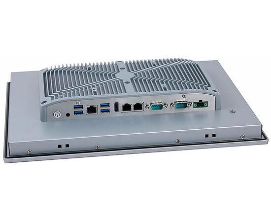 Промышленный панельный компьютер 15" с Celeron J6412, 4×USB, 2×RS-232/422/485, 3×2.5GbE LAN и мультисенсорным экраном, Диагональ экрана: 15", Соотношение сторон: 4:3, Сенсорный экран: ёмкостный мультисенсорный, Установленный CPU: Celeron J6412, Материал передней рамки: алюминий анодир., фото 4  – ТА