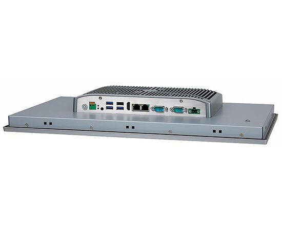 Промышленный панельный компьютер 18.5" с Core i3-8145U, 4×USB, 2×RS-232/422/485, 2×GbE LAN и мультисенсорным экраном, Диагональ экрана: 18.5", Соотношение сторон: 16:9, Сенсорный экран: ёмкостный мультисенсорный, Установленный CPU: i3-8145U, Материал передней рамки: алюминий анодир., фото 3  – ТА