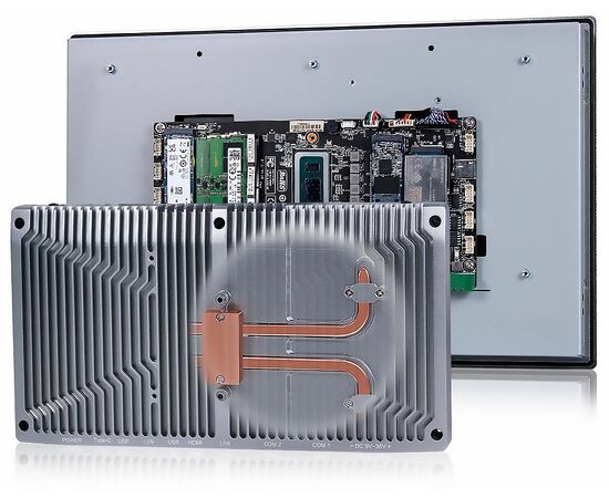 Промышленный панельный компьютер 15.6" с Core i3-1215U, 5×USB, 2×RS-232/422/485, 3×LAN и мультисенсорным экраном, Диагональ экрана: 15.6", Соотношение сторон: 16:9, Сенсорный экран: ёмкостный мультисенсорный, Установленный CPU: i3-1215U, Материал передней рамки: алюминий анодир., фото 7  – ТА