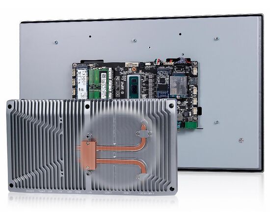 Промышленный панельный компьютер 18.5" с Core i3-1215U, 5×USB, 2×RS-232/422/485, 3×LAN и мультисенсорным экраном, Диагональ экрана: 18.5", Соотношение сторон: 16:9, Сенсорный экран: ёмкостный мультисенсорный, Установленный CPU: i3-1215U, Материал передней рамки: алюминий анодир., фото 6  – ТА