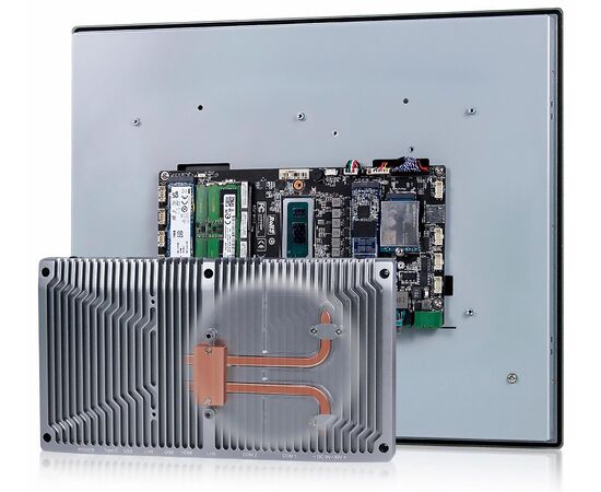 Промышленный панельный компьютер 19" с Core i5-1235U, 5×USB, 2×RS-232/422/485, 3×LAN и мультисенсорным экраном, Диагональ экрана: 19", Соотношение сторон: 5:4, Сенсорный экран: ёмкостный мультисенсорный, Установленный CPU: i5-1235U, Материал передней рамки: алюминий анодир., фото 8  – ТА