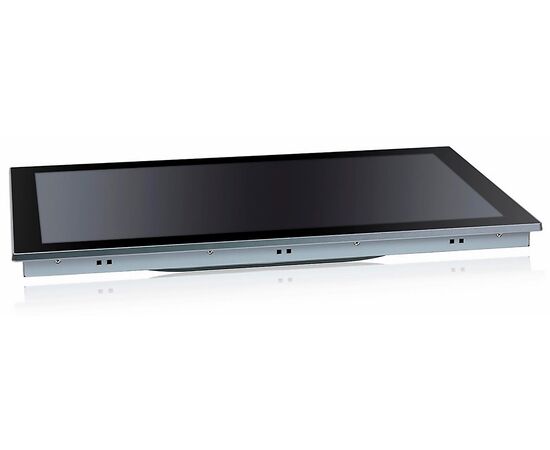Промышленный панельный компьютер 24" с Core i3-1215U, 5×USB, 2×RS-232/422/485, 3×LAN и мультисенсорным экраном, Диагональ экрана: 23.8", Соотношение сторон: 16:9, Сенсорный экран: ёмкостный мультисенсорный, Установленный CPU: i3-1215U, Материал передней рамки: алюминий анодир., фото 3  – ТА