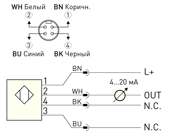 Преобразователь давления 0…100 бар в 4…20 мА, резьба G¼ A, Диапазон измерения: 0…100 бар, Функция выхода: 4…20 мА, Модификация: G¼ A, фото 3  – ТА