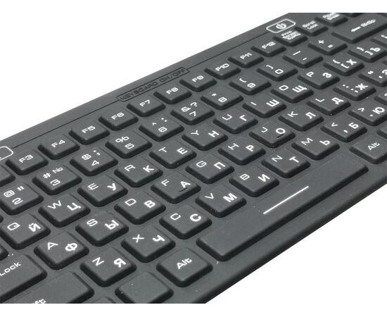 Силиконовая настольная клавиатура 110 клавиш, IP68 (USB), черная, фото 3  – ТА