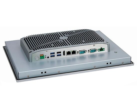 Промышленный панельный компьютер 15" с Core i3-8145U, 4×USB, 2×RS-232/422/485, 2×GbE LAN и мультисенсорным экраном, Диагональ экрана: 15", Соотношение сторон: 4:3, Сенсорный экран: ёмкостный мультисенсорный, Установленный CPU: i3-8145U, Материал передней рамки: алюминий анодир., фото 4  – ТА