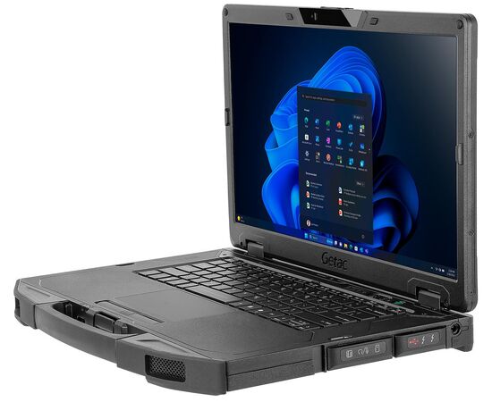 Защищенный ноутбук Getac S510: 15.6" FullHD, Ultra 5 125U, 16GB/256GB, WiFi+BT, вебкамера, порты VGA, RS-232, LAN, Win11, Установленный CPU: Ultra 5 125U, RAM/SSD: 16GB/256GB, Экран: FullHD, Модули связи: WiFi+BT, Доп. интерфейсы: −, Модификация: с Webcam, фото 3  – ТА