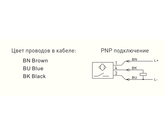 Индуктивный датчик цельнометаллический M12×54 (Sn=4 мм), PNP "НО", 24 ВDC, кабель 2 м, Типоразмер корпуса: M12, Монтажное исполнение: неутапливаемое, Функция выхода: НО, Электрическое исполнение: PNP, Модификация: стандарт, фото 3  – ТА