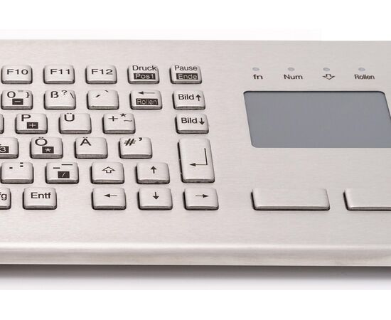 TKV-084-FIT-TOUCH-IP65-MGEH-USB-US/CYR, стальная клавиатура InduSteel³ с тачпадом, фото 3  – ТА