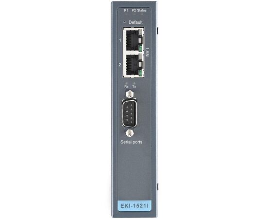 Сервер COM-портов для Ethernet: 1 порт RS-232/422/485 (DB9), 2 порта 10/100TX (RJ45), питание 12…48 ВDC, −40…+75°C, Всего COM-портов: 1, Разъемы COM-портов: DB9, Тип портов: RS-232/422/485, Вход: 12…48 VDC, Модификация: на DIN-рейку, Рабочая температура: -40…+80°C, фото 3  – ТА