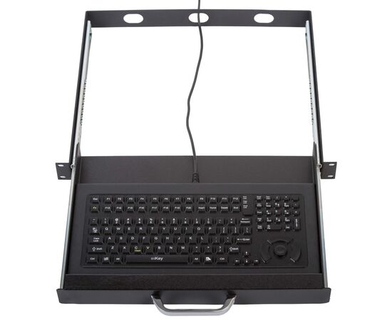 RDC-5K-FSR, силиконовая клавиатура с FSR в 19" стойку (USB, U-образная ручка), Вход: USB, Модификация: U-образная ручка, фото 3  – ТА