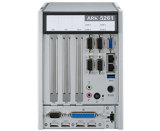 Промышленный безвентиляторный компьютер с Celeron J1900, 4GB RAM, 4×COM, 5×USB, 2×LAN и слотами 2×PCI + PCIe x1, фото 4  – ТА