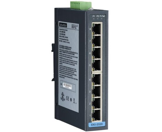 Неуправляемый коммутатор Ethernet: 8 портов 100TX, −10…+60°С, Порты 10/100Base-TX: 8, Порты 100Mbit оптика: −, Оптические разъемы FX: −, Модификация: обычная, Рабочая температура: -10…+60°C, фото 3  – ТА