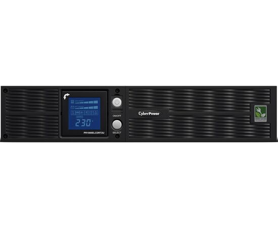 ИБП CyberPower PR1000ELCDRT2UA, 1000 ВА (900 Вт), монтаж в 19" стойку (2U) или Tower, фото 3  – ТА