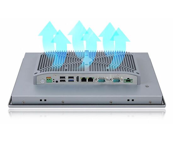 Промышленный панельный компьютер 15" с Celeron J1900, 4×USB, 2×RS-232/422/485, 2×GbE LAN и мультисенсорным экраном, Диагональ экрана: 15", Соотношение сторон: 4:3, Сенсорный экран: ёмкостный мультисенсорный, Установленный CPU: Celeron J1900, Материал передней рамки: алюминий анодир., фото 6  – ТА