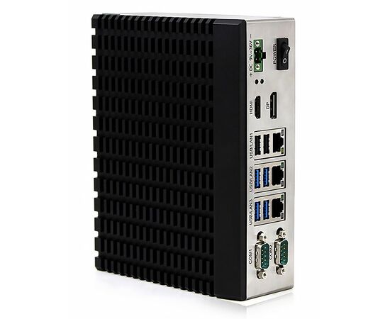 Встраиваемый ПК на DIN-рейку с Celeron J6412, 3×LAN, 6×USB, 2×COM, HDMI+DP, фото 3  – ТА