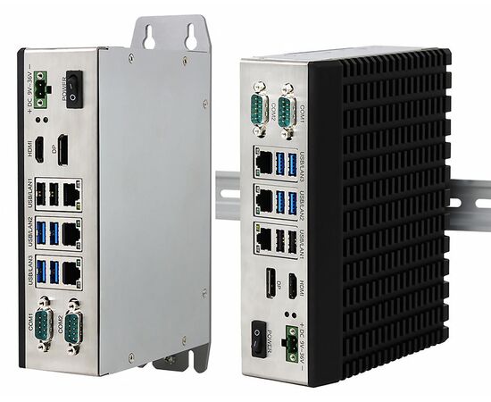 Встраиваемый ПК на DIN-рейку с Celeron J6412, 3×LAN, 6×USB, 2×COM, HDMI+DP, фото 6  – ТА