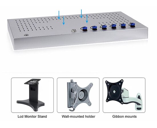 Панельный компьютер 21.5" Full IP66/69K с Core i3-1215U, 2×USB, 1×COM, 2×LAN и мультисенсорным экраном, фото 7  – ТА
