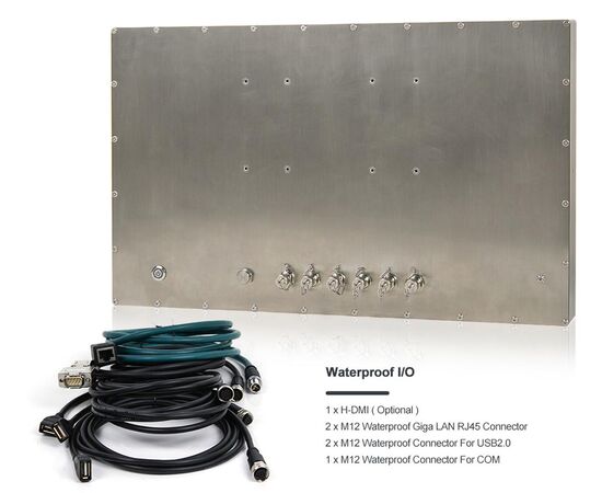 Панельный компьютер 21.5" Full IP66/69K из нерж. стали с Core i5-1235U, 2×USB, 1×COM, 2×LAN и мультисенсорным экраном, фото 5  – ТА