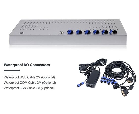 Панельный компьютер 23.8" Full IP66/69K с Core i7-1255U, 2×USB, 1×COM, 2×LAN и мультисенсорным экраном, фото 4  – ТА