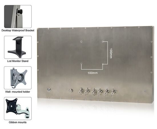 Панельный компьютер 23.8" Full IP66/69K из нерж.стали с Core i3-1215U, 2×USB, 1×COM, 2×LAN и мультисенсорным экраном, фото 7  – ТА