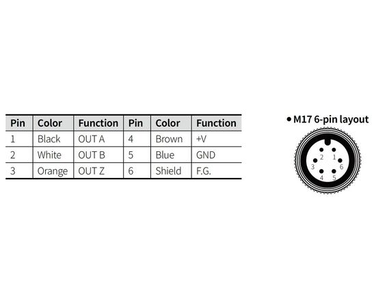 Энкодер Ø50 с валом Ø8, 2500 имп/об, NPN с ОК (3 фазы), 5 VDC, IP50, выносной разъем, фото 4  – ТА