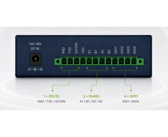 Роутер с 4G LTE, Wi-Fi 4, 5×LAN, 2×RS-485, RS×232, 4×DI/DO, фото 3  – ТА