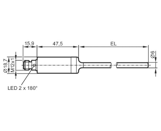 Датчик температуры Ø6×150 мм, −50…+200°С (настр. 0…+200°С), 4…20 мА, фото 4  – ТА