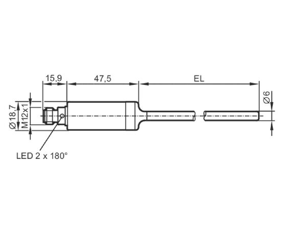 Датчик температуры Ø6×150 мм, −50…+200°С (настр. −10…+150°С), 4…20 мА, фото 4  – ТА