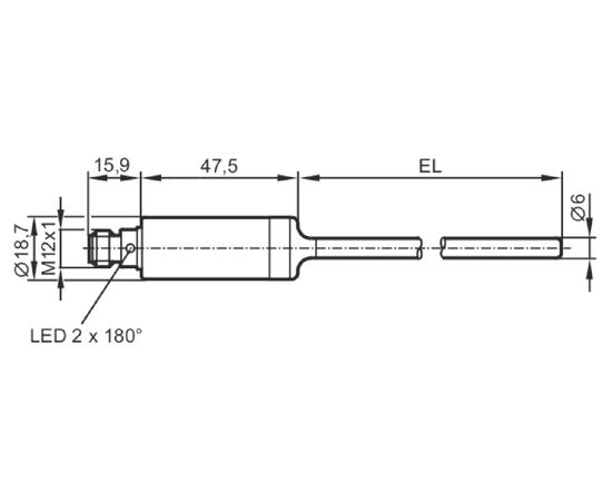 Датчик температуры Ø6×150 мм, −50…+200°С (настр. 0…+100°С), 4…20 мА, фото 4  – ТА