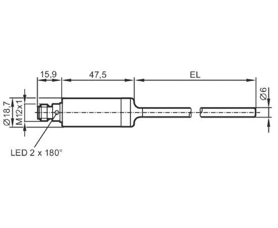 Датчик температуры Ø6×350 мм, −50…+200°С (настр. 0…+200°С), 4…20 мА, фото 4  – ТА