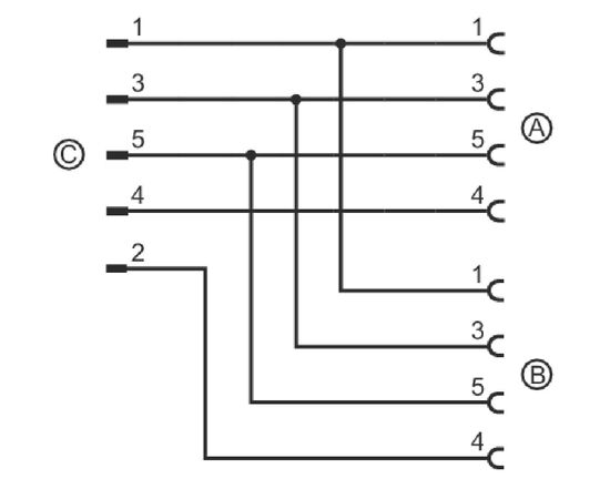 Y-разветвитель M12 "папа" (5 pin) → 2×M12 "мама" 4-pin, фото 3  – ТА