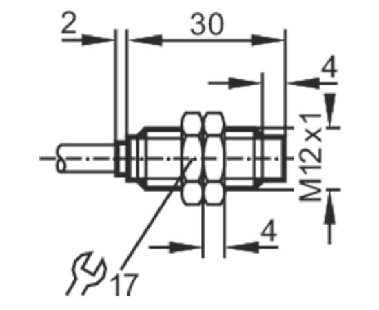 Индуктивный датчик NAMUR M12×30 (Sn=4 мм), НЗ, кабель 6 м, фото 3  – ТА