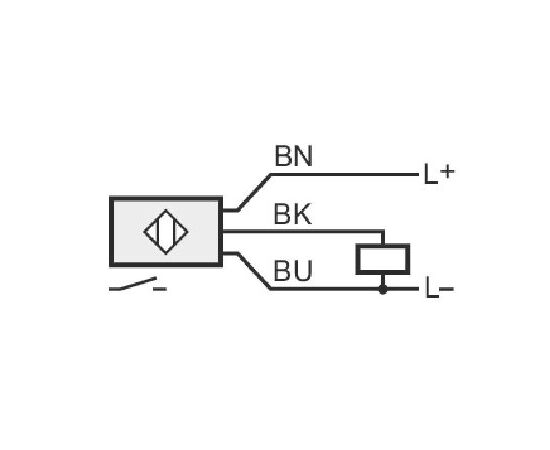 Индуктивный датчик M12×52 (Sn=3 мм), PNP "НО", кабель 2 м, фото 5  – ТА