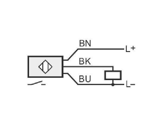 Индуктивный датчик M12×54 (Sn=2 мм), PNP "НО", разъем M12, кабель 2 м, фото 3  – ТА