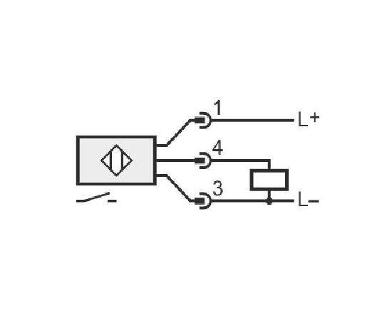 Индуктивный датчик M30×50 (Sn=22 мм), PNP "НО", 24 VDC, разъем M12, фото 3  – ТА