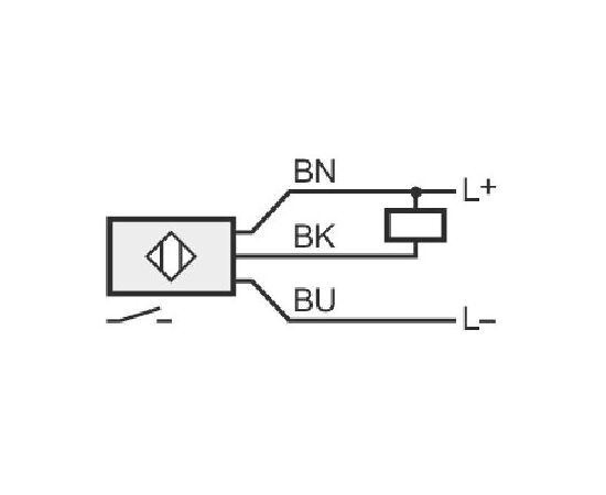 Индуктивный датчик M30×45 (Sn=15 мм), NPN "НО", 24 VDC, кабель 2 м PUR, фото 3  – ТА